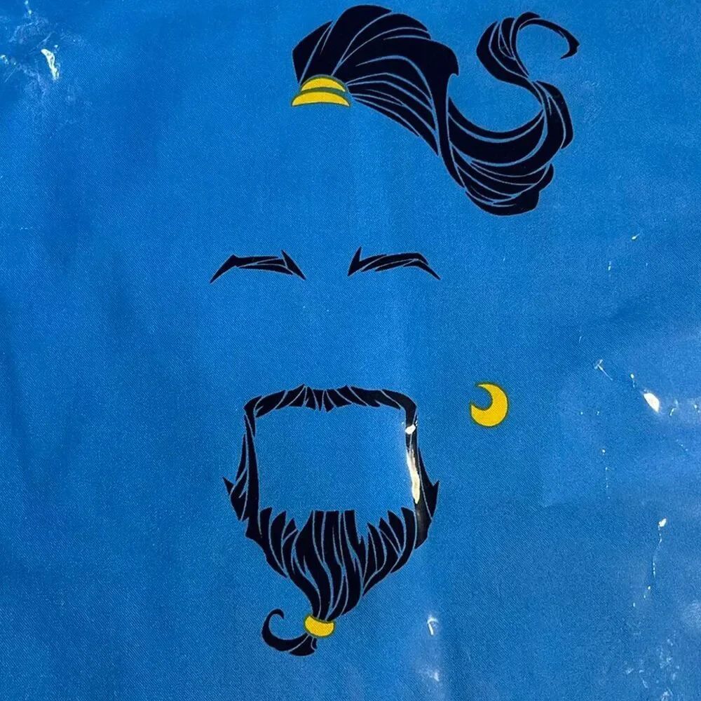 Disney Genie Minimalist 100% Silk Pocket Square 12.5 inch Handkerchief Aladdin B